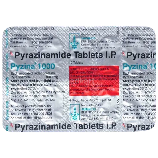 pyzina 1000mg tablet 10's